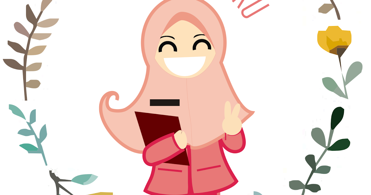 mewarnai gambar guru muslimah sedang mengajar